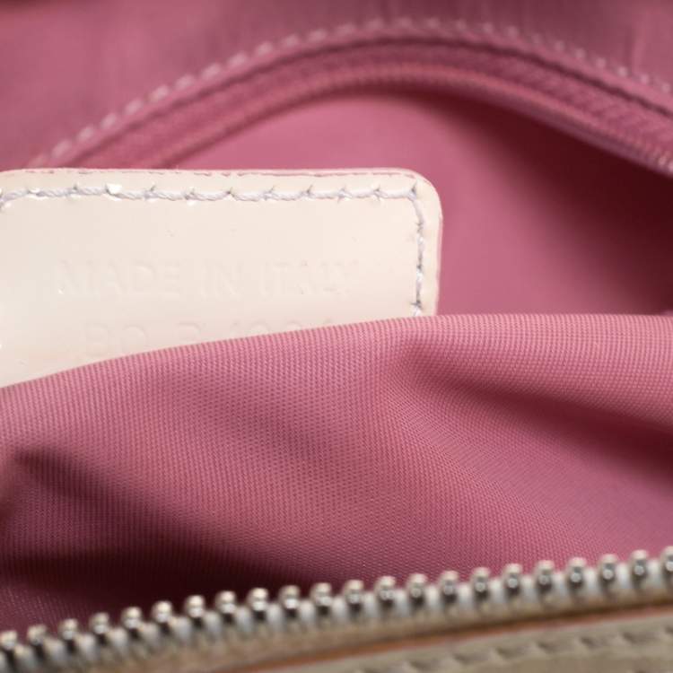مملوكة مسبقًا Dior Pink/Off White Canvas  Romantique Satchel