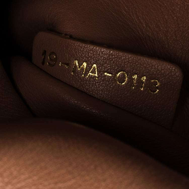 Pre Owned Dior Beige Leather Medium Diorissimo Shopper Tote