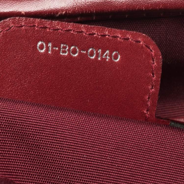 Pre Owned Dior Red Coated Canvas and Leather Medium Panarea Shopper Tote