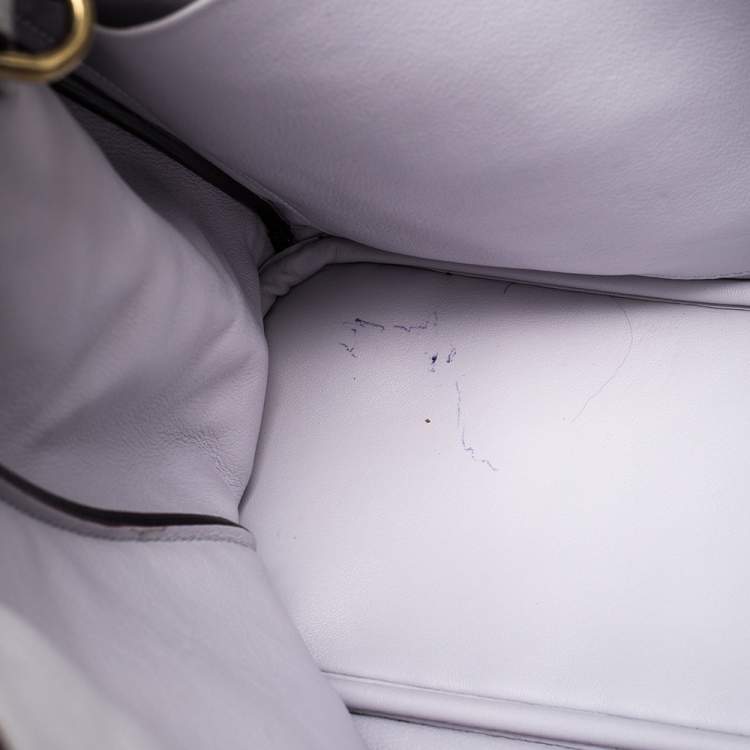 مملوكة مسبقًا Dior Purple Leather Large Diorissimo Shopper Tote