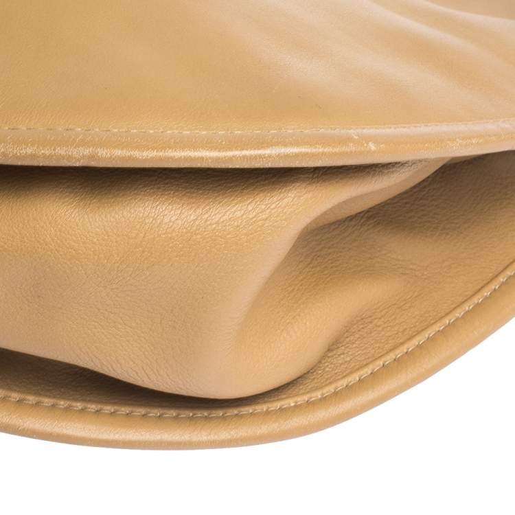 Pre Owned Dior Beige Leather Diorita Hobo