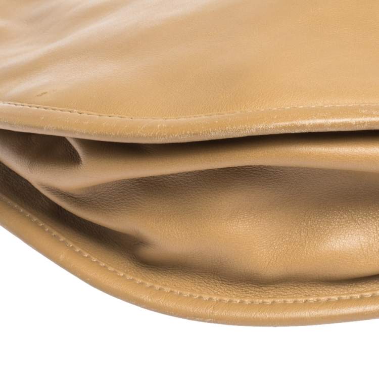 Pre Owned Dior Beige Leather Diorita Hobo