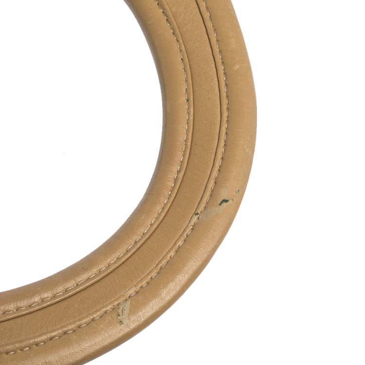 Pre Owned Dior Beige Leather Diorita Hobo