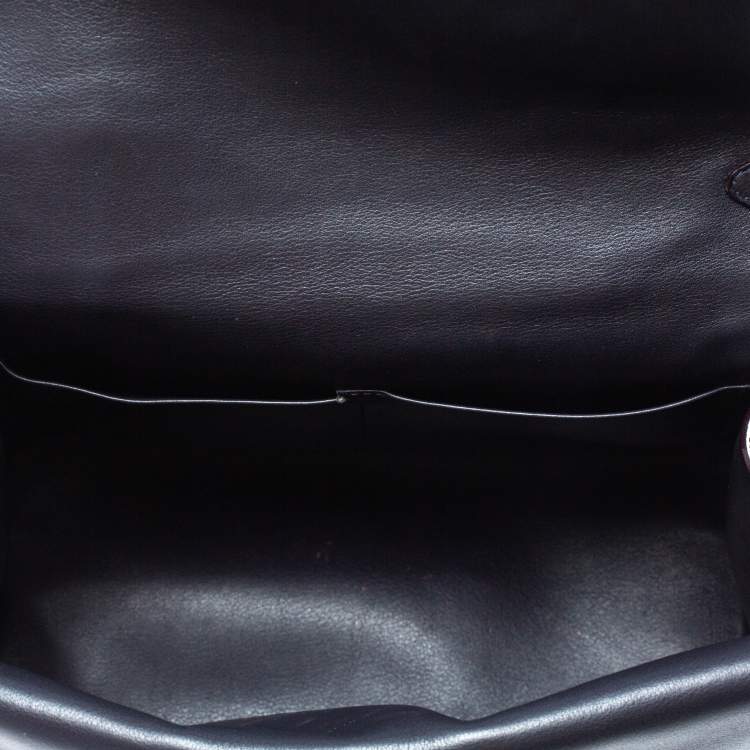 Pre Owned Dior Blue Leather Small Be Dior Flap Top Handle Bag