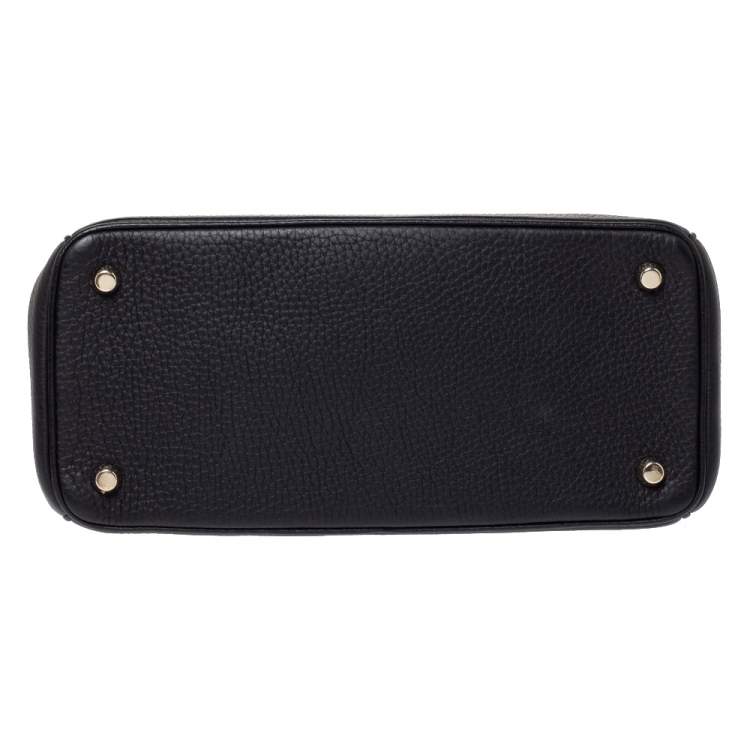 Pre Owned Dior Black Leather Small Be Dior Flap Top Handle Bag