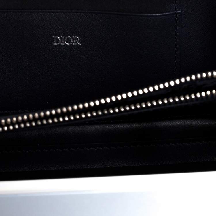 Pre Owned Christian Dior x Rimowa Two Tone Blue Aluminum and Leather Personal Clutch Bag