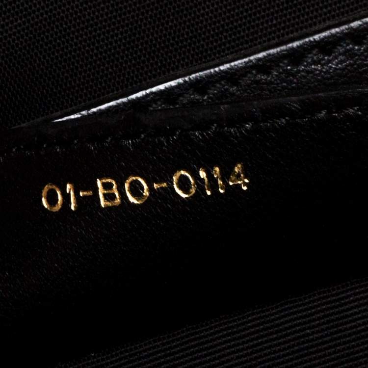 Pre Owned Dior Black Cannage Leather Soft Lady Dior Shopper Tote