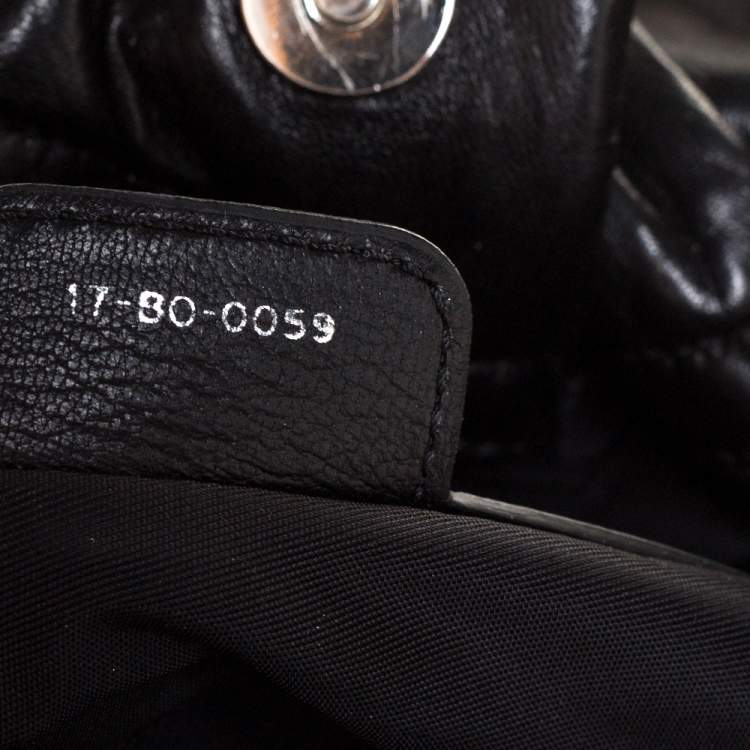 Pre Owned Dior Black Cannage Leather Le Trente Hobo