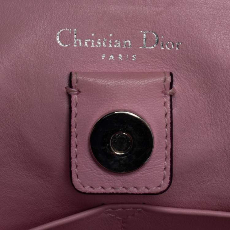 Pre Owned Dior Blue Leather Medium Diorissimo Shopper Tote