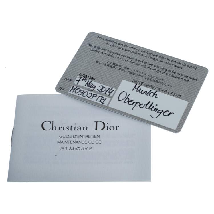 Pre Owned Dior Blue Leather Medium Diorissimo Shopper Tote