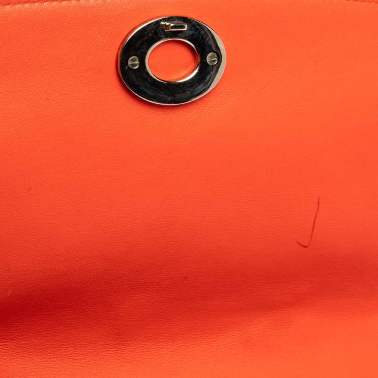 Pre Owned Dior Navy Blue Leather Large Be Dior Flap Top Handle Bag