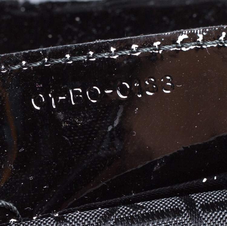 Pre Owned Dior Black Patent Leather Large Lady Dior Tote
