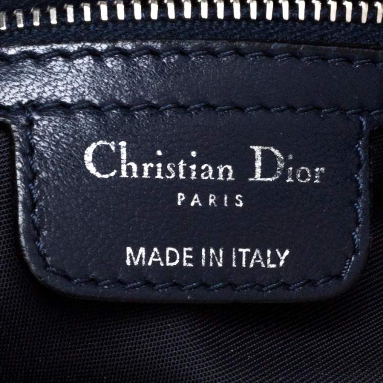 Pre Owned Dior Navy Blue Cannage Leather Le Trente Hobo