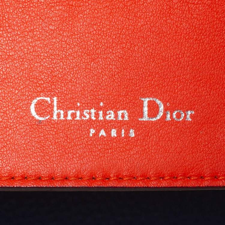 Pre Owned Dior Blue Leather Medium Be Dior Top Handle Bag