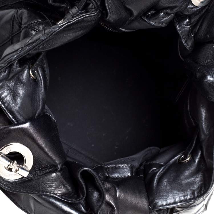 مملوكة مسبقًا Dior Black Cannage Leather Le Trente Hobo