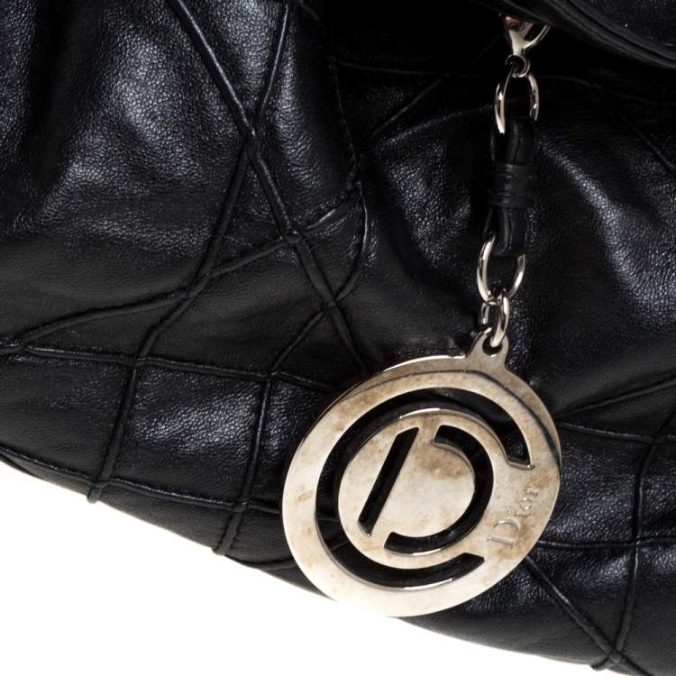 مملوكة مسبقًا Dior Black Cannage Leather Le Trente Hobo