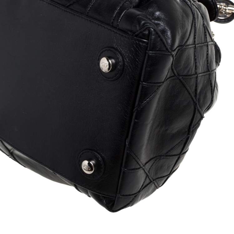 مملوكة مسبقًا Dior Black Cannage Leather Le Trente Hobo