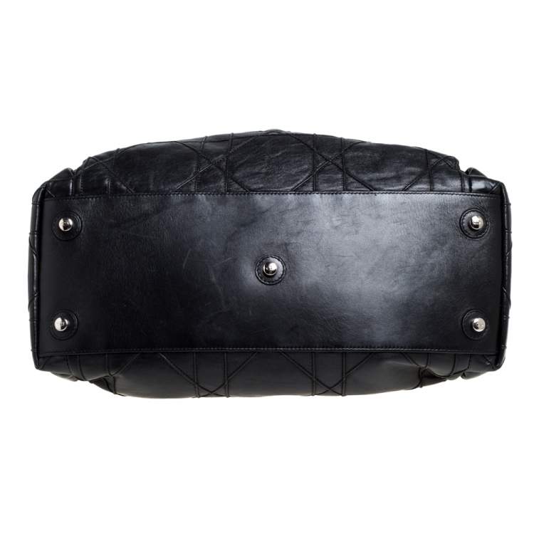 مملوكة مسبقًا Dior Black Cannage Leather Le Trente Hobo