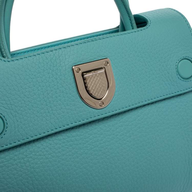 Pre Owned Dior Light Blue Leather Mini Diorever Bag
