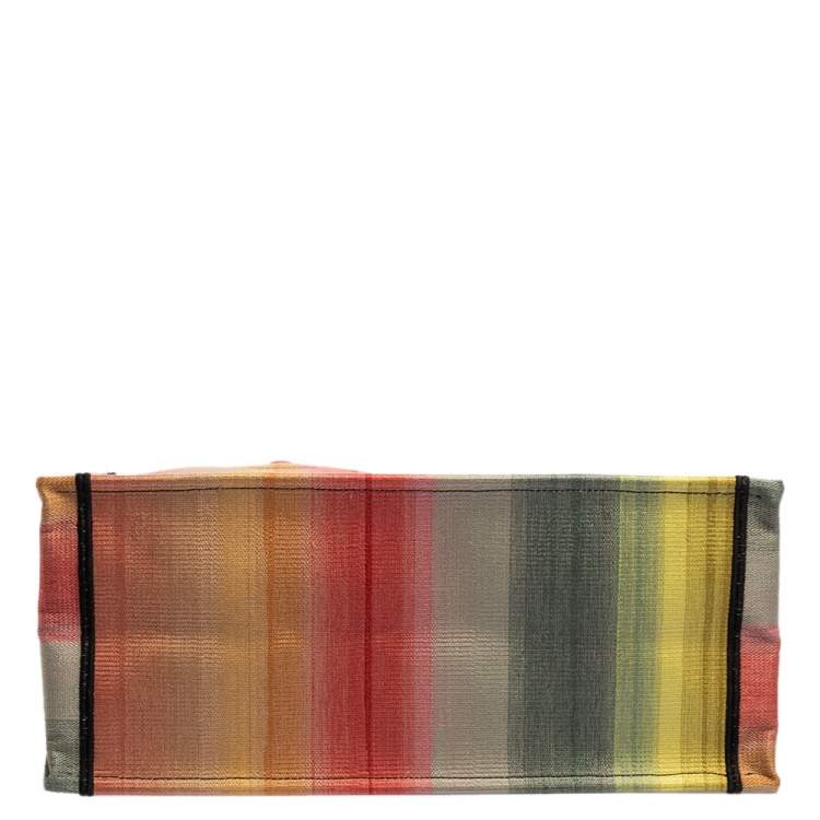 Pre Owned Dior Multicolor Dioraura Canvas Book Tote