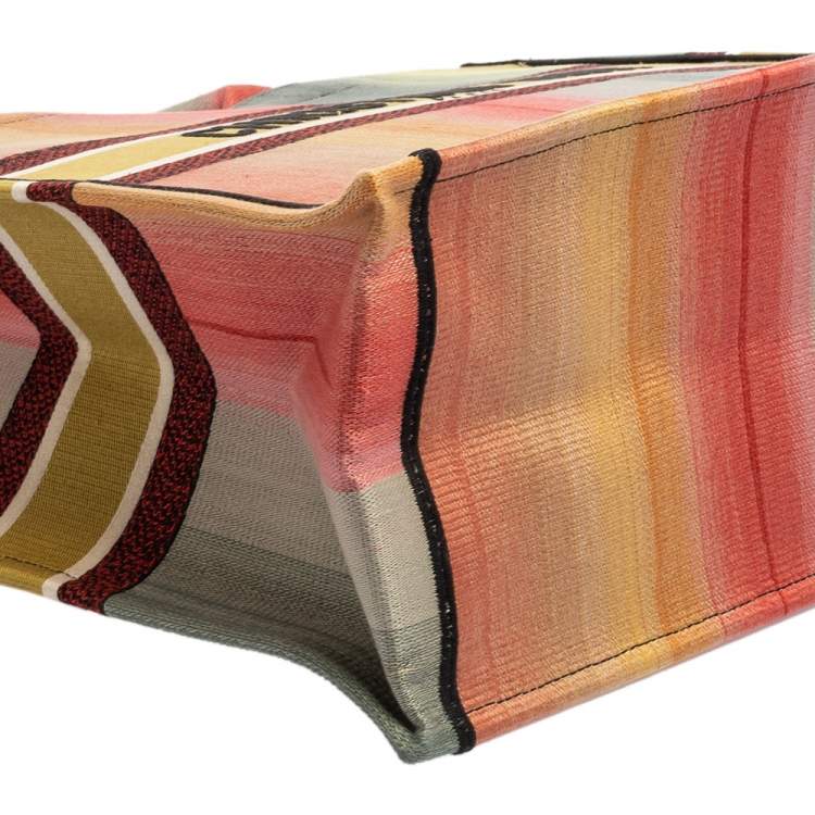 Pre Owned Dior Multicolor Dioraura Canvas Book Tote