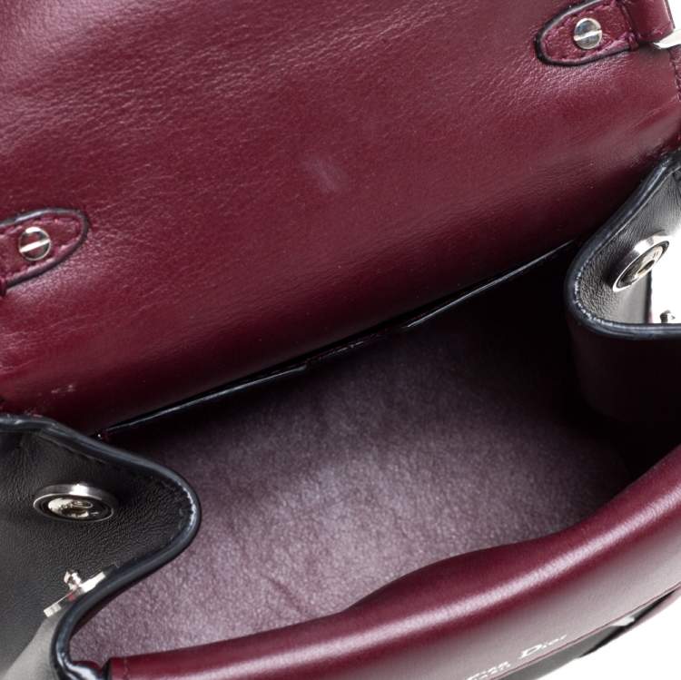 Pre Owned Dior Multicolor Leather Micro Be Dior Flap Bag