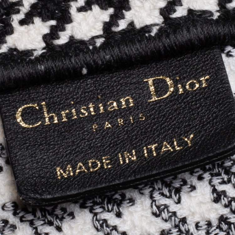 Pre Owned Dior Black/White Canvas Book Tote