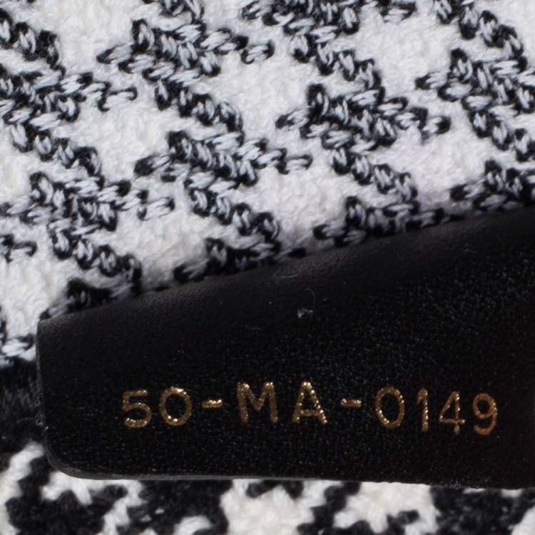 Pre Owned Dior Black/White Canvas Book Tote