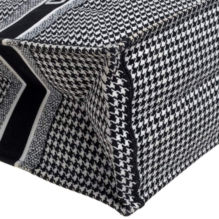 Pre Owned Dior Black/White Canvas Book Tote