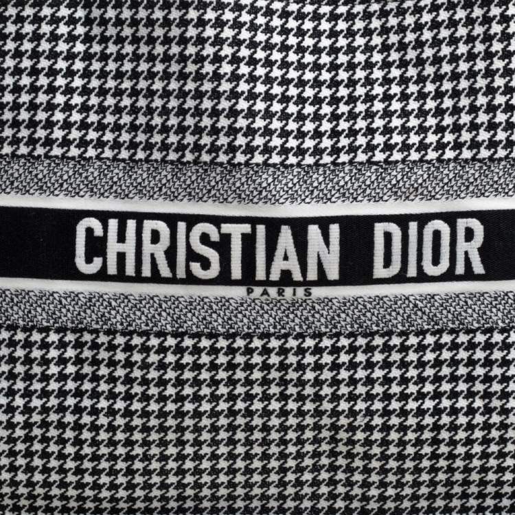 Pre Owned Dior Black/White Canvas Book Tote