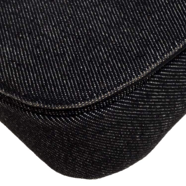Pre Owned Dior Black Denim Malice Shoulder Bag