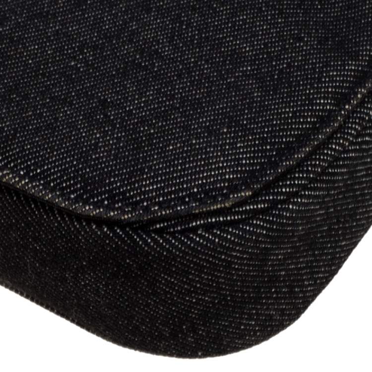 Pre Owned Dior Black Denim Malice Shoulder Bag