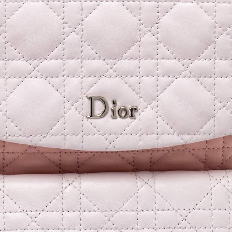 Pre Owned Dior Blush Pink/Ivory Cannage Leather Stardust Backpack