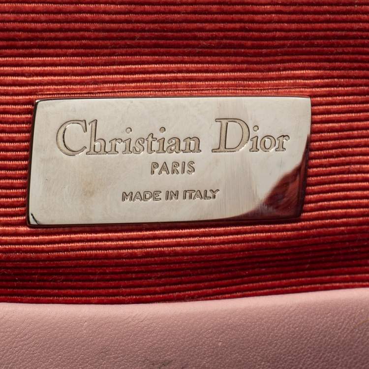 Pre Owned Dior Blush Pink/Ivory Cannage Leather Stardust Backpack