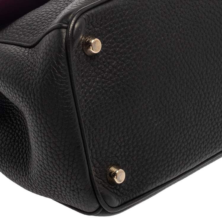 Pre Owned Dior Black Leather Small Be Dior Flap Top Handle Bag