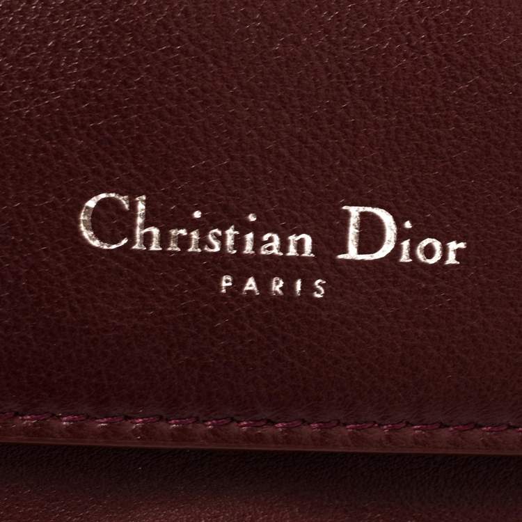 مملوكة مسبقًا Dior Tri Color Leather Small Be Dior Flap Top Handle Bag