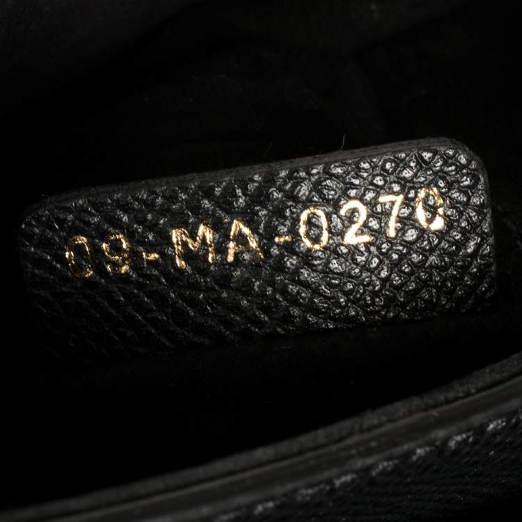 مملوكة مسبقًا Dior Black Leather Mini Saddle Bag