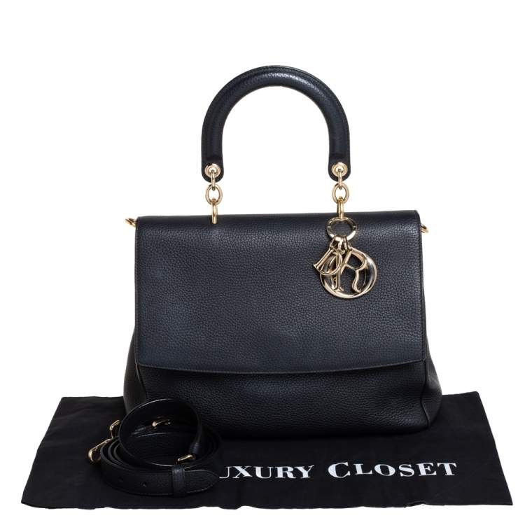 مملوكة مسبقًا Dior Black Leather Medium Be Dior Flap Bag