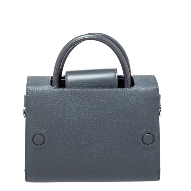 مملوكة مسبقًا Dior Grey Pebbled Leather Mini Diorever Tote