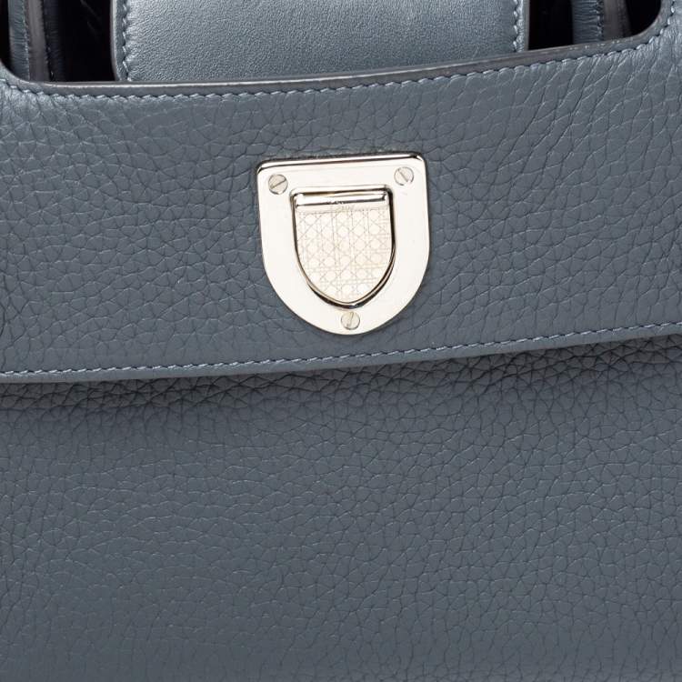 مملوكة مسبقًا Dior Grey Pebbled Leather Mini Diorever Tote