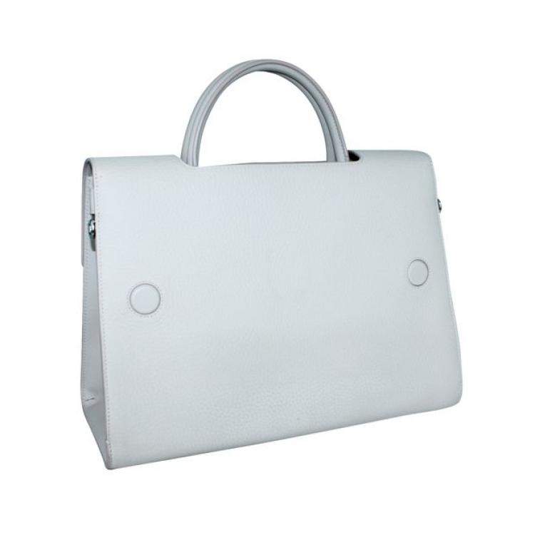 Pre Owned Dior White Leather Diorever Medium Top Handle Bag 