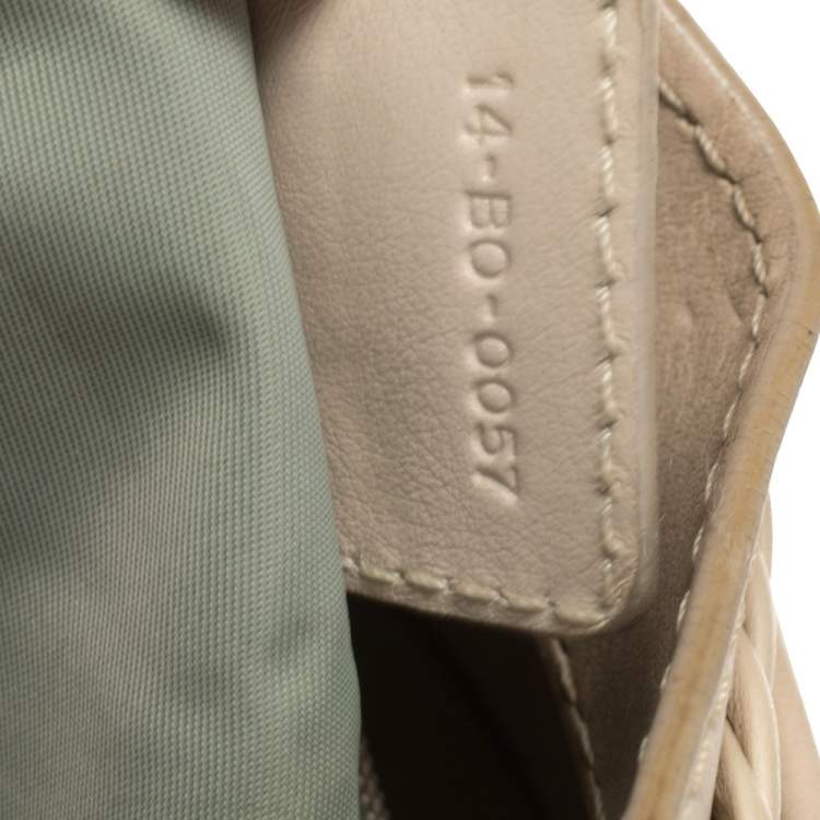 Pre Owned Dior Cream Oblique Canvas and Leather Ethnic Hobo