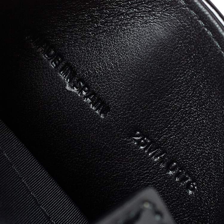Pre Owned Dior Black Cannage Patent Leather Gusset Card Holder