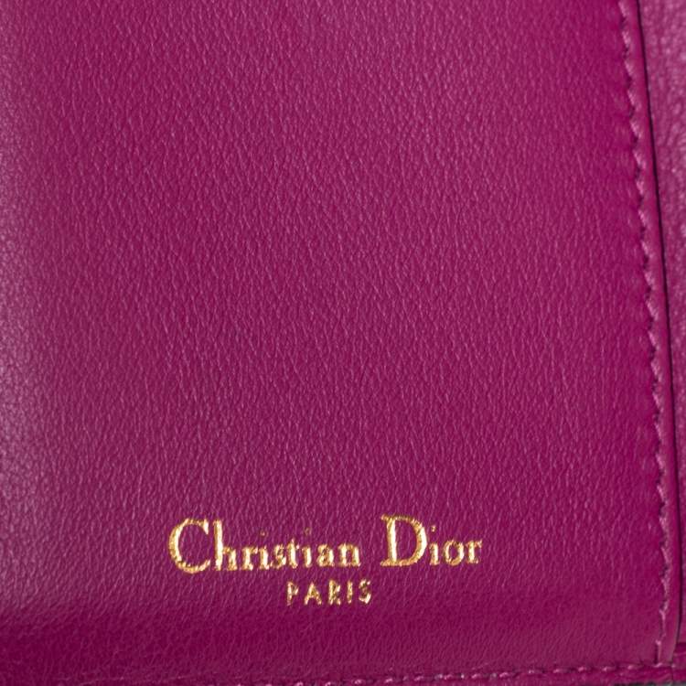 Pre Owned Dior Black Leather Diorissimo Envelope Wallet