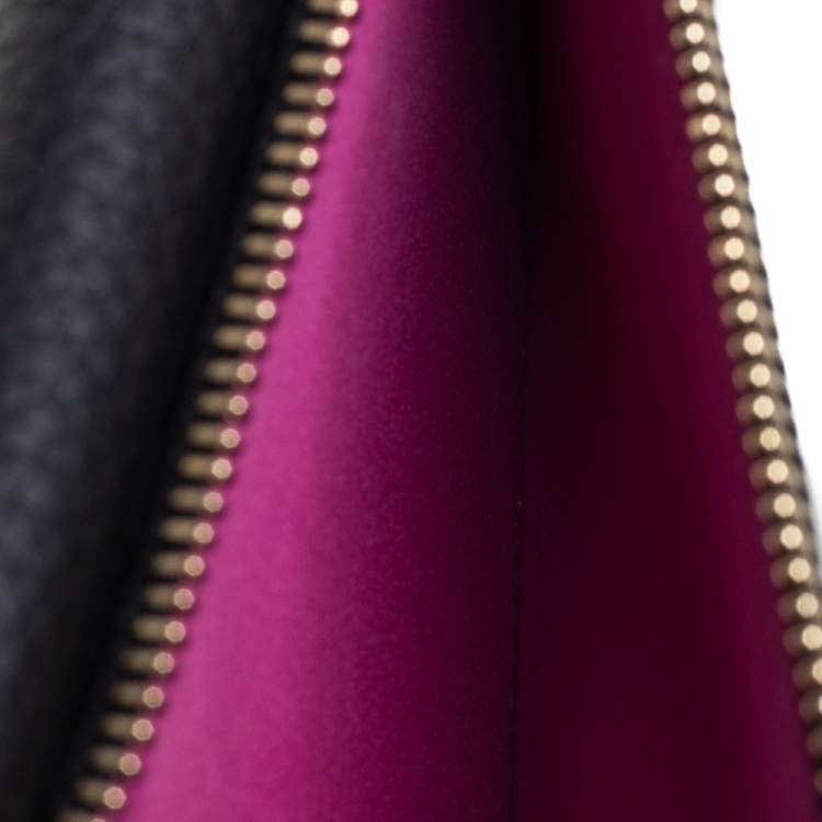 Pre Owned Dior Black Leather Diorissimo Envelope Wallet