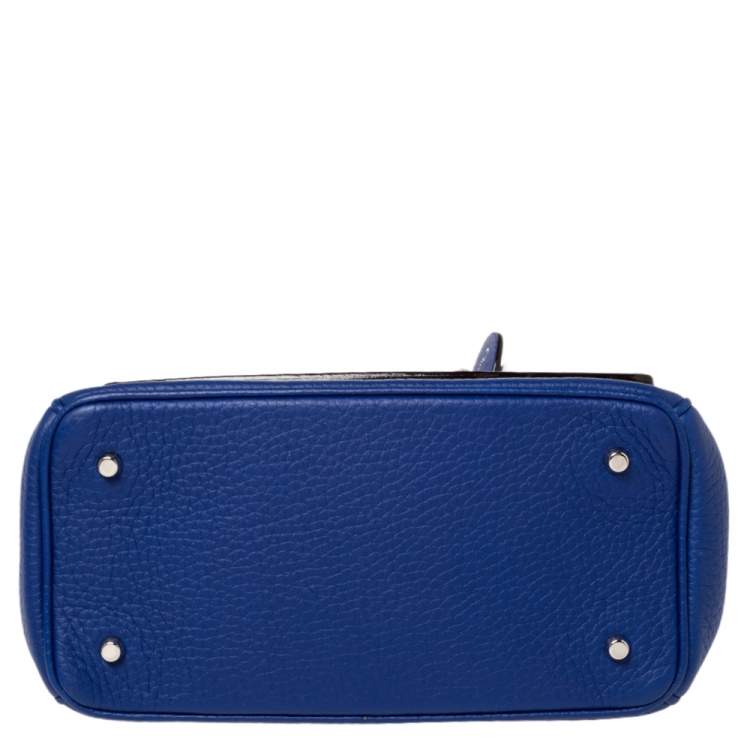 Pre Owned Dior Blue Leather Mini Be Dior Top Handle Bag