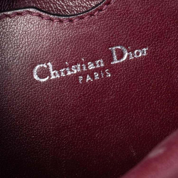 Pre Owned Dior Multicolor Patent And Leather Micro Be Dior Flap Top Handle Bag