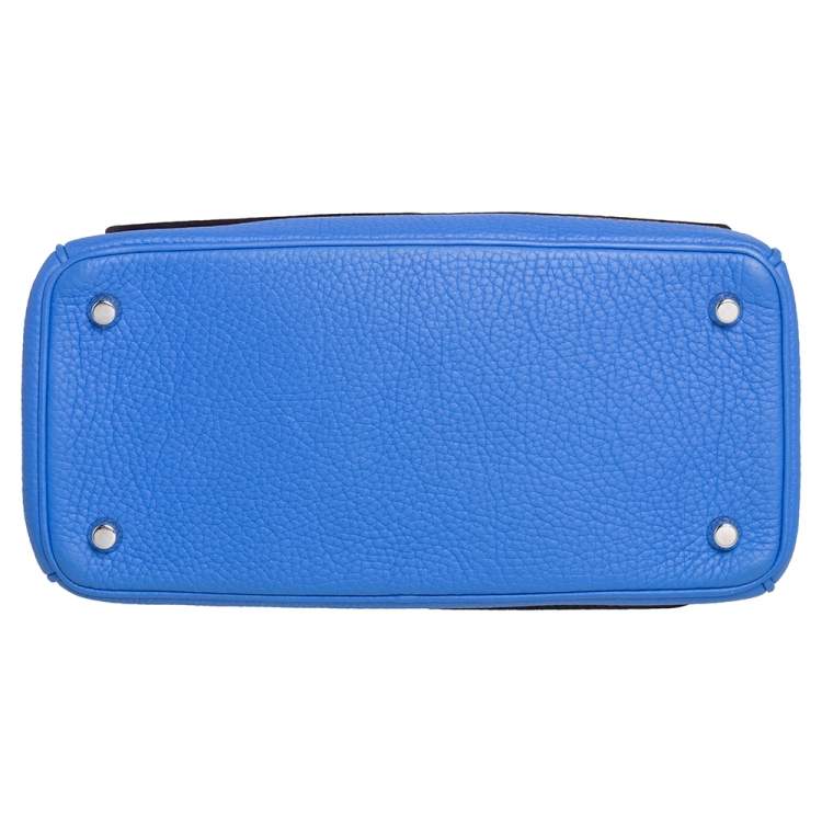 Pre Owned Dior Blue Leather Small Be Dior Flap Top Handle Bag