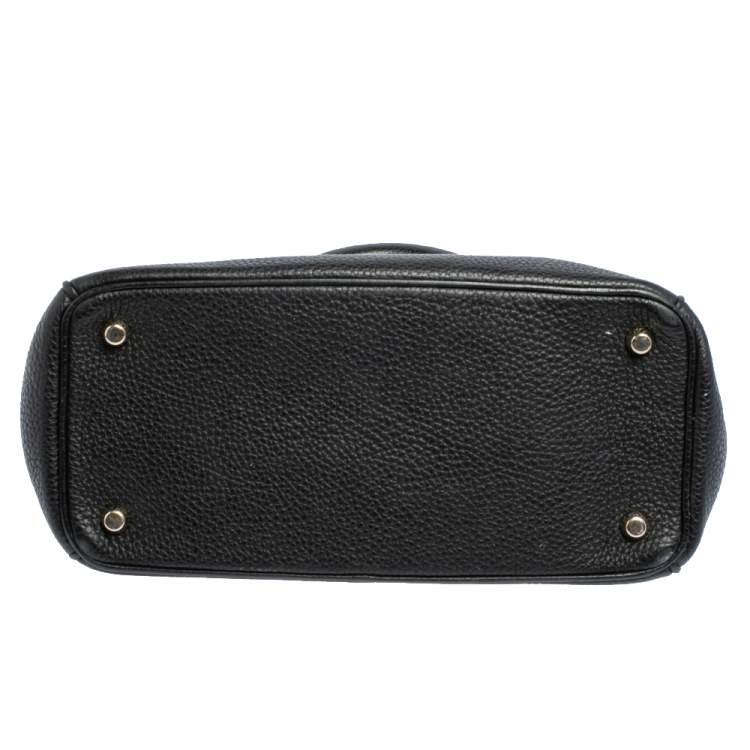Pre Owned Dior Black Leather Small Be Dior Flap Top Handle Bag
