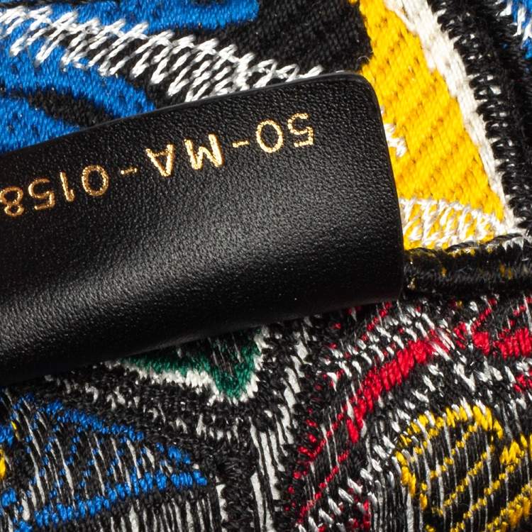Pre Owned Dior Multicolor Embroidered Canvas Butterfly Book Tote